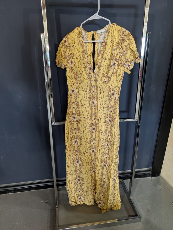 Sandro Dresses & Skirts - Sandro Yellow Floral Midi Dress